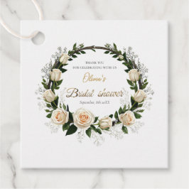 感謝の気持ちを伝えるホワイトローズ＆スターチス ファボリ フェイバータグ