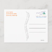 感謝の気持ちを伝えるモノグラムポストカード ポストカード (裏面)