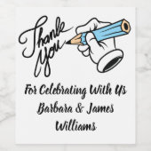 感謝の気持ちを伝えるラベルセット ワインラベル (シングルラベル)