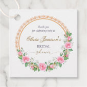 感謝の気持ちを伝えるローズ＆ベイビーズブレス ブライズ wreath フェイバータグ (正面)