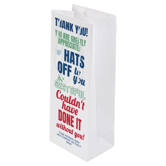 感謝の気持ちを伝えるワインギフトバッグ ワインギフトバッグ (正面アングル)