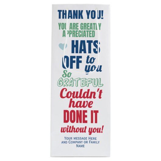 感謝の気持ちを伝えるワインギフトバッグ ワインギフトバッグ (正面)