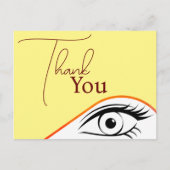 感謝の気持ちを伝える先駆的な眼科医 ポストカード (正面)