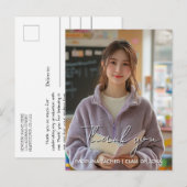 感謝の気持ちを伝える卒業カスタム写真2 ポストカード (正面/裏面)