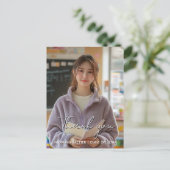 感謝の気持ちを伝える卒業カスタム写真2 ポストカード (スタンド正面)