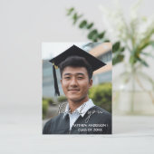 感謝の気持ちを伝える卒業カスタム写真3 ポストカード (スタンド正面)