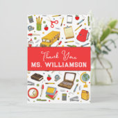 感謝の気持ちを伝える教師へのカード サンキューカード (スタンド正面)