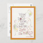 感謝の気持ちを伝える教師向けポストカード ポストカード (正面/裏面)