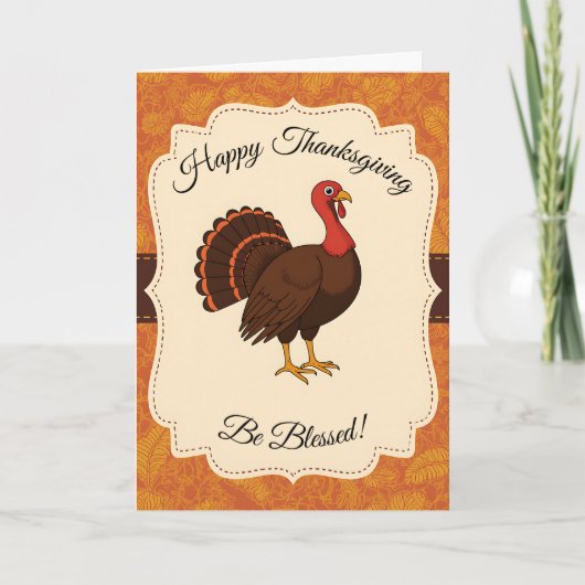 感謝の気持ちを伝える特別な感謝祭のデザイン カード (正面)