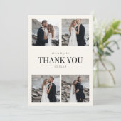 感謝の気持ちを伝える結婚式のお礼カード（写真付き） 招待状 (スタンド正面)