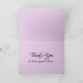 感謝の気持ちを伝える花嫁の介添え人へのウェディングカード サンキューカード (内部)