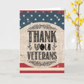 感謝の気持ちを伝える退役軍人へのグリーティングカード カード (黄色い花)