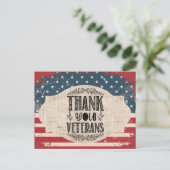 感謝の気持ちを伝える退役軍人ポストカード ポストカード (スタンド正面)