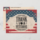 感謝の気持ちを伝える退役軍人ポストカード ポストカード (正面/裏面)