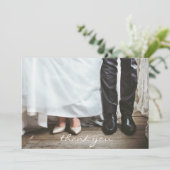 感謝の気持ちを伝える ウェディング オーダーメイド 5' x 7" ノートカード (スタンド正面)