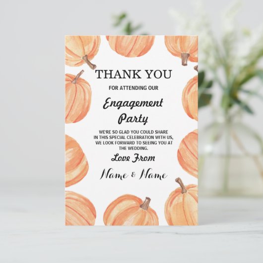 感謝の気持ちを伝える ウェディング カード ぽんきんなんて 秋 (スタンド正面)