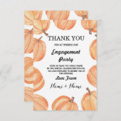 感謝の気持ちを伝える ウェディング カード ぽんきんなんて 秋 (正面/裏面)