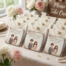 感謝の気持ちを伝える ウェディング・ギフト マグネット 結婚式イラスト