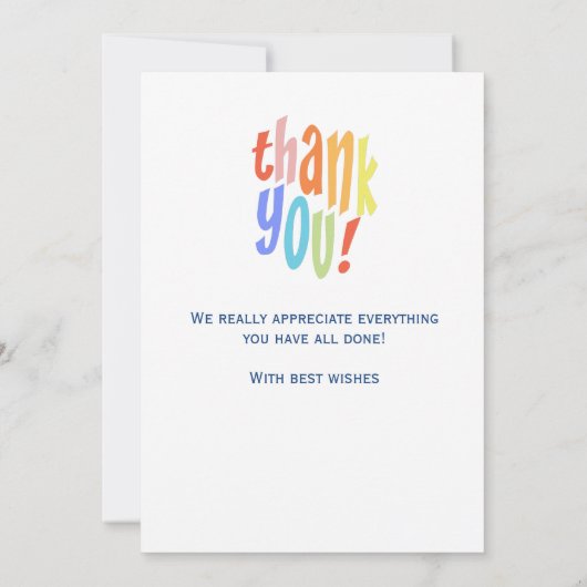 感謝の気持ちを伝える サンキューカード (裏面)