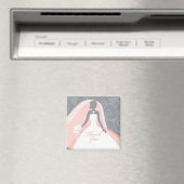 感謝の気持ちを伝える ブライダルシャワーのお礼マグネット マグネット (インサイチュ (食洗機))