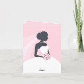 感謝の気持ちを伝える ブライダルシャワーの折りたとうしカード サンキューカード (裏面)