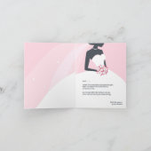 感謝の気持ちを伝える ブライダルシャワーの折りたとうしカード サンキューカード (内部)