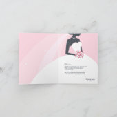 感謝の気持ちを伝える ブライダルシャワーの折りたとうしカード サンキューカード (内部)