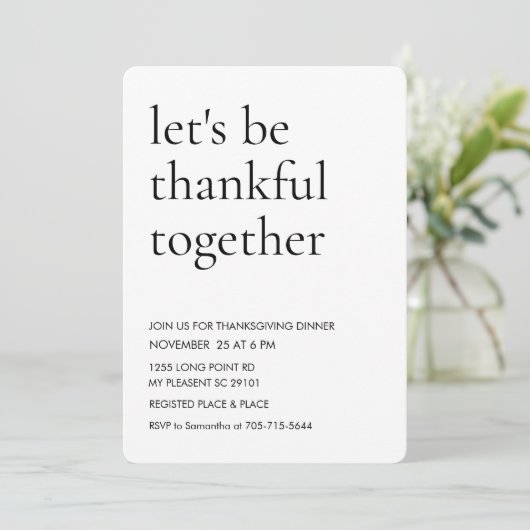 「感謝の気持ちを共にしよう」 招待状 (スタンド正面)