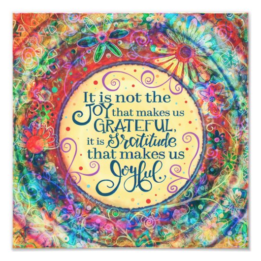 「感謝の気持ちを喜ばせる」感動的な写真 フォトプリント            (正面)