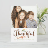 感謝の気持ちを大切に ワンダフル フォト ハッピー サンクスギビング II シーズンカード (スタンド正面)