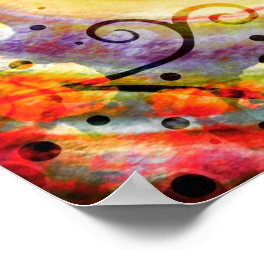 感謝の気持ちを引用文 ポスター (角)