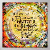 感謝の気持ちを引用文 ポスター (正面)