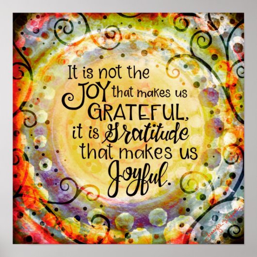 感謝の気持ちを引用文 ポスター (正面)