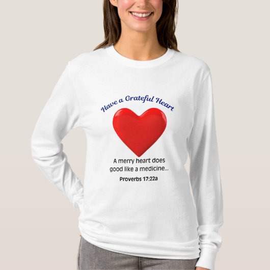 感謝の気持ちを忘れずに Tシャツ (正面)