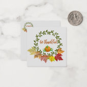 感謝の気持ちを忘れないで ノートカード (正面/裏面インサイチュ)