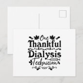 感謝の気持ちを忘れない腎臓科医療技術者 ポストカード (正面/裏面)