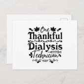 感謝の気持ちを忘れない透析技術者 腎臓科の技術者 ポストカード (正面/裏面)