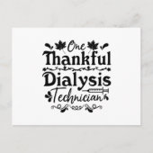 感謝の気持ちを忘れない透析技術者 腎臓科の技術者 ポストカード (正面)