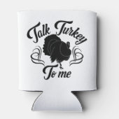 感謝の気持ちを持って七面鳥おもしろいを語る 缶クーラー (裏面)