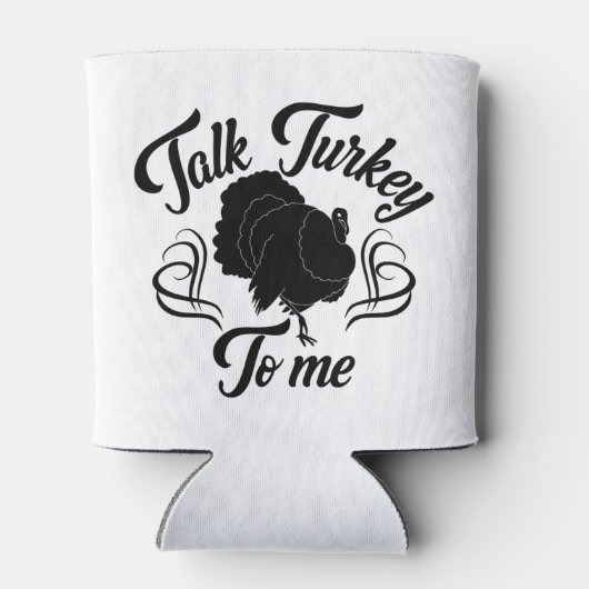 感謝の気持ちを持って七面鳥おもしろいを語る 缶クーラー (裏面)