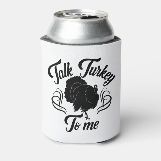 感謝の気持ちを持って七面鳥おもしろいを語る 缶クーラー (缶裏面)