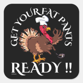 感謝の気持ちを持って太ったズボンを用意おもしろいする スクエアシール