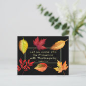 感謝の気持ちを持って彼の前に入りましょう ポストカード (スタンド正面)