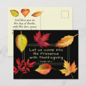 感謝の気持ちを持って彼の前に入りましょう ポストカード (正面/裏面)