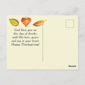 感謝の気持ちを持って彼の前に入りましょう ポストカード (裏面)