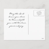 感謝の気持ちを持って彼の前に出よ、詩篇95 シーズンポストカード (裏面)