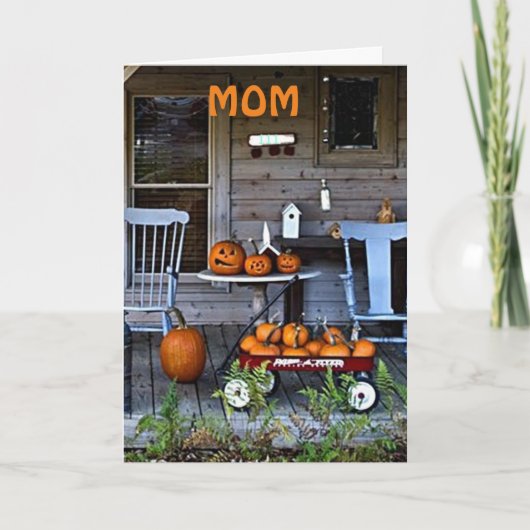 感謝の気持ちを持って母さんに私の愛を送る シーズンカード (正面)