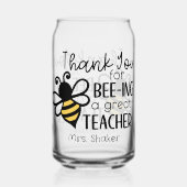 感謝の気持ちを持って素晴らし先生 ガラス缶 (裏面)