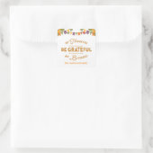 感謝の気持ちを持って賛美い スクエアシール (バッグ)