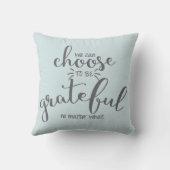 感謝の気持ちを持つことを選ぶ引用文 |装飾用クッション クッション (裏面)